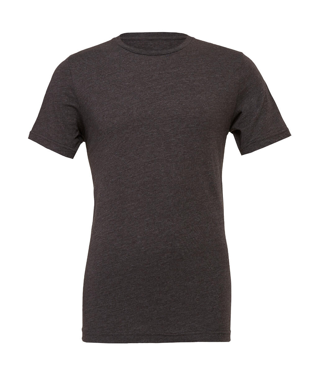 Unisex Heather CVC Short Sleeve Tee in Farbe Dark Grey Heather