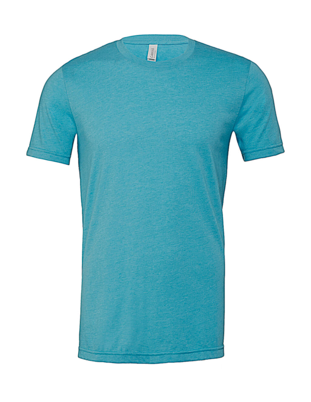 Unisex Heather CVC Short Sleeve Tee in Farbe Heather Aqua
