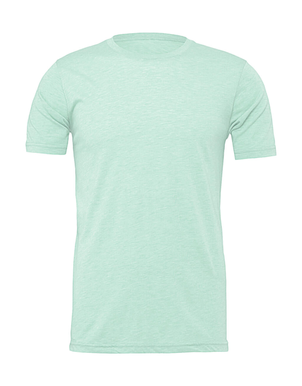 Unisex Heather CVC Short Sleeve Tee in Farbe Heather Prism Ice Blue