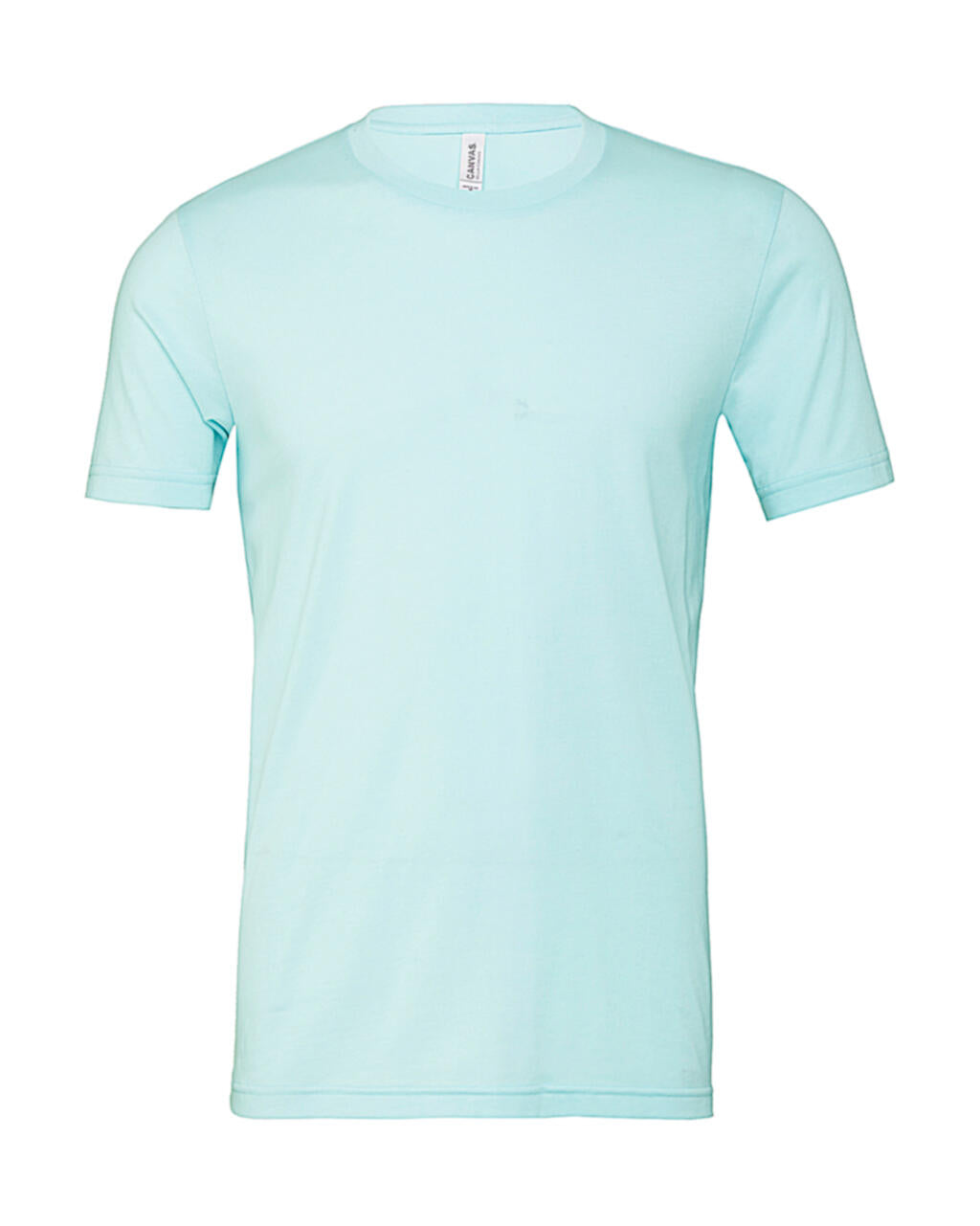 Unisex Heather CVC Short Sleeve Tee in Farbe Heather Ice Blue