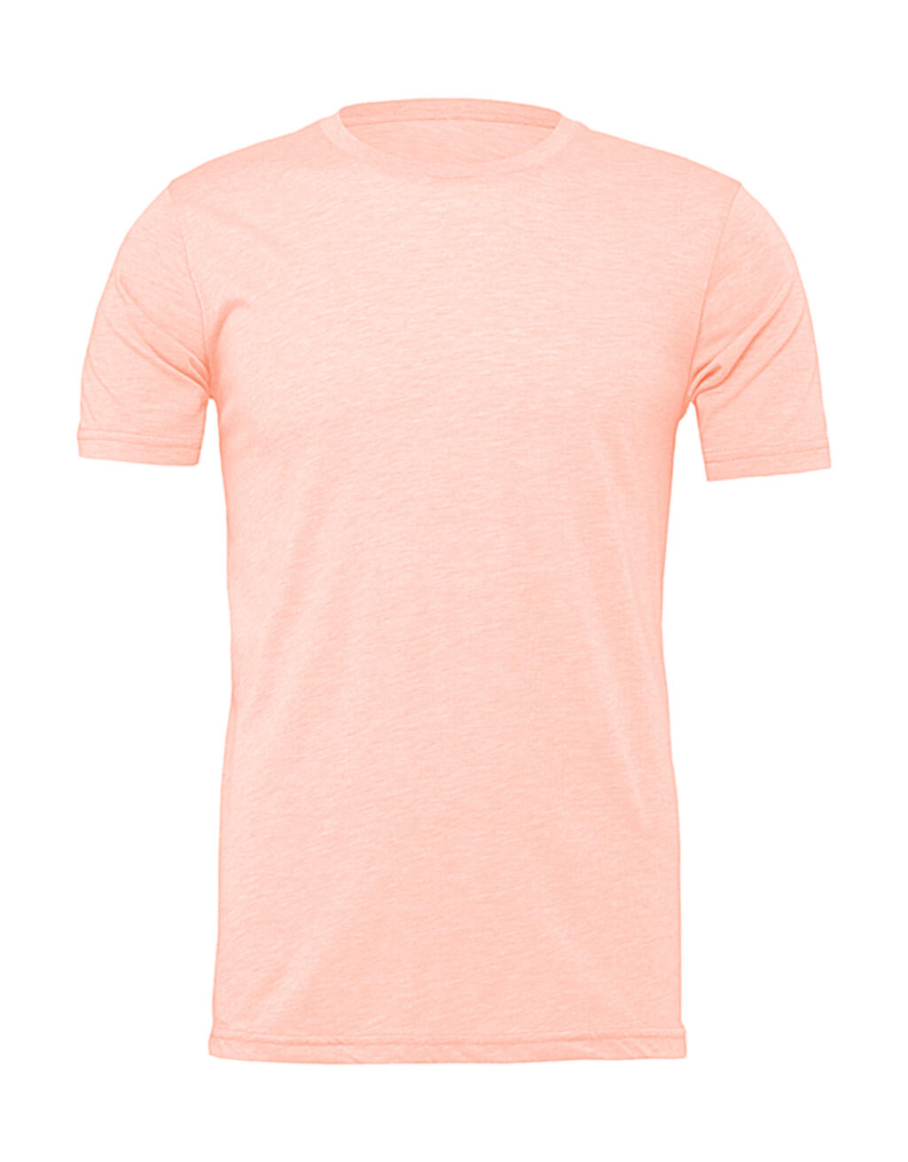Unisex Heather CVC Short Sleeve Tee in Farbe Heather Prism Peach