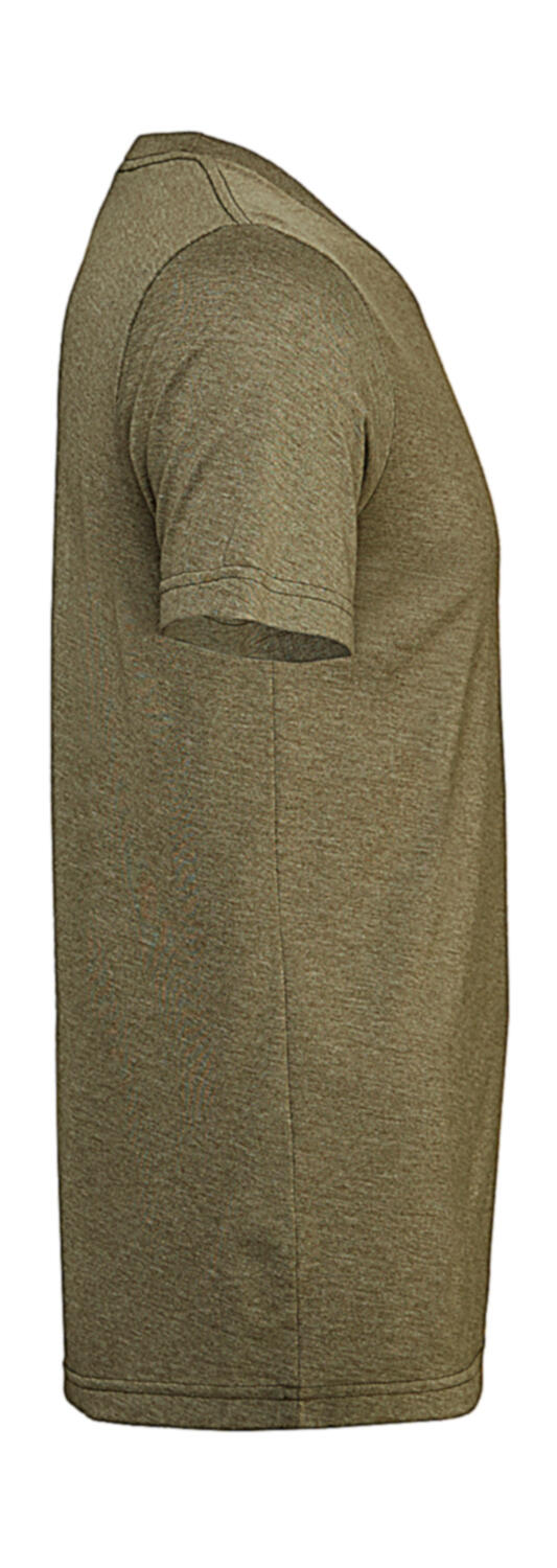 Unisex Heather CVC Short Sleeve Tee in Farbe Heather Stone