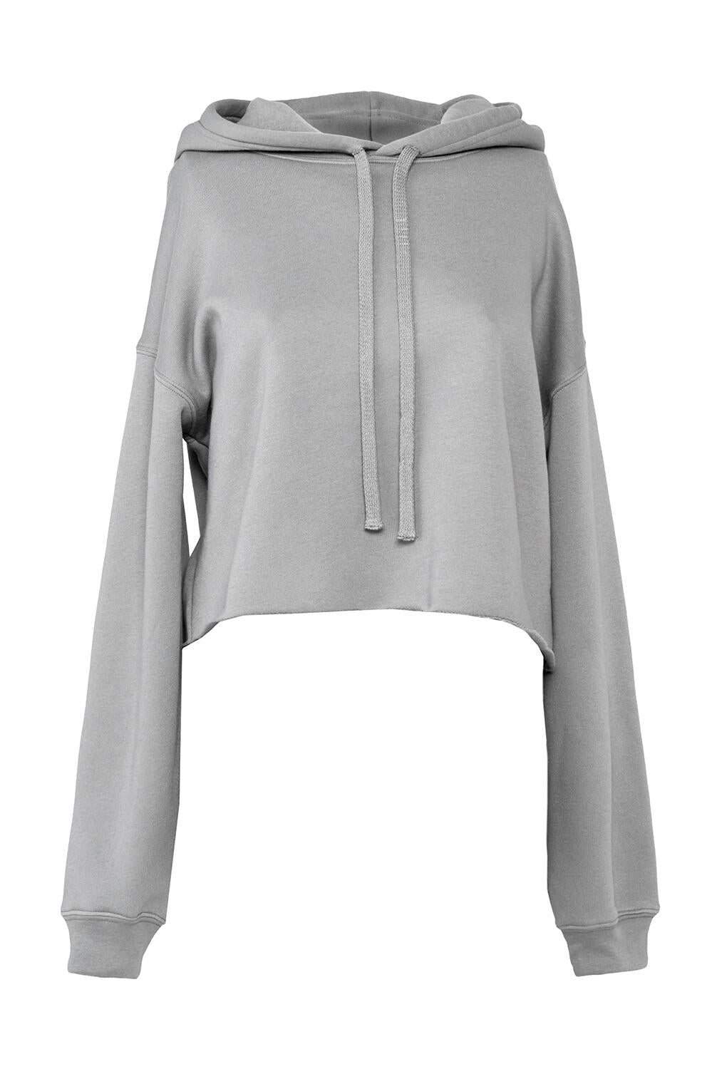 Women's Cropped Fleece Hoodie in Farbe Storm