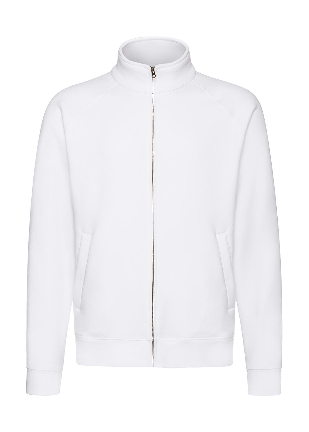 Premium Sweat Jacket in Farbe White