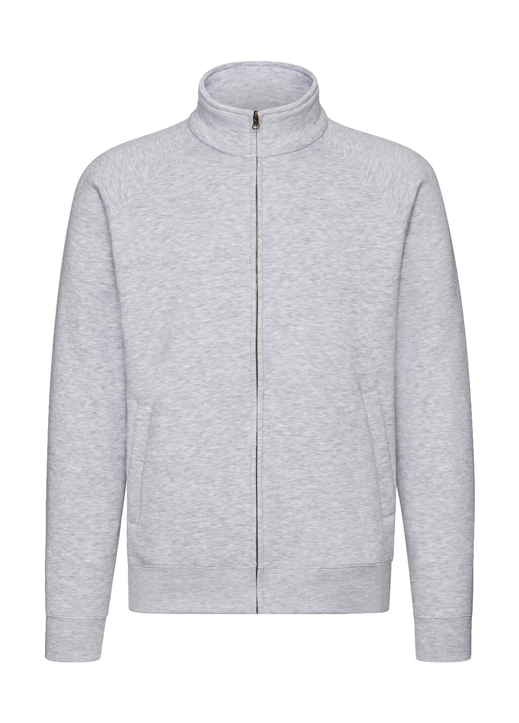 Premium Sweat Jacket in Farbe Heather Grey