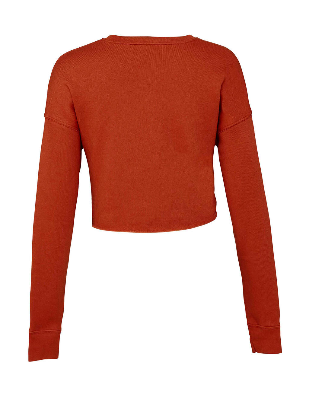 Women's Cropped Crew Fleece in Farbe Black