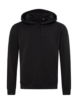 Recycled Unisex Sweat Hoodie in Farbe Black Opal