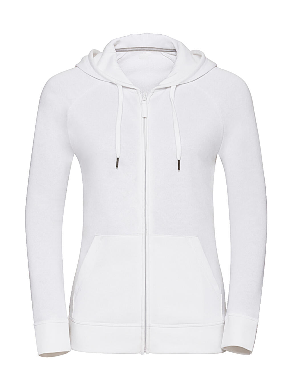 Ladies' HD Zipped Hood Sweat in Farbe White