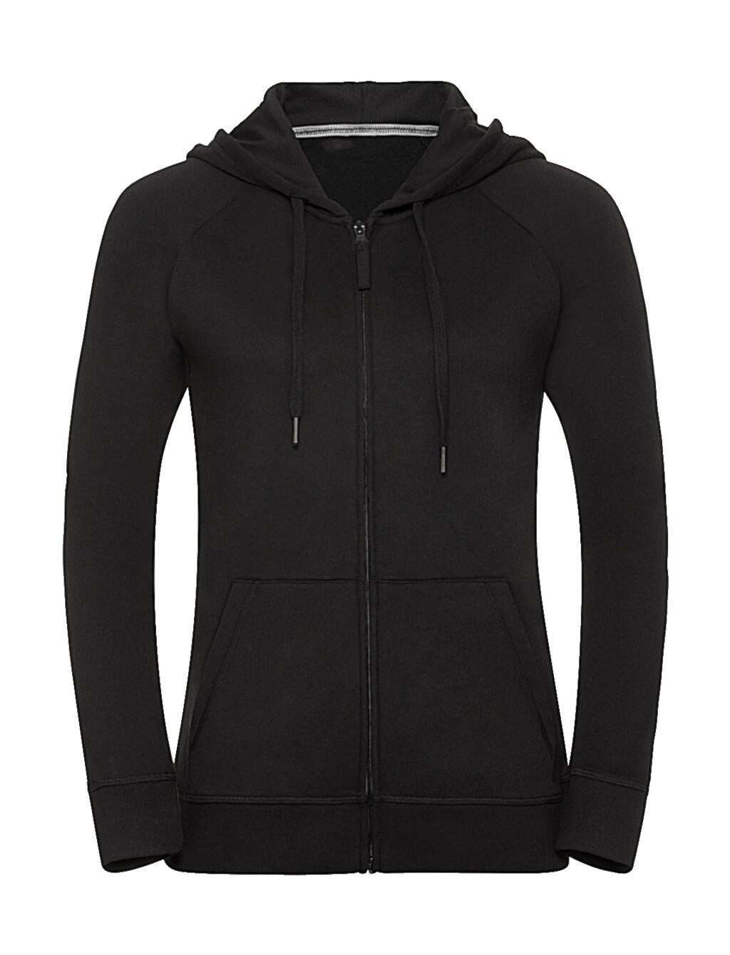 Ladies' HD Zipped Hood Sweat in Farbe Black