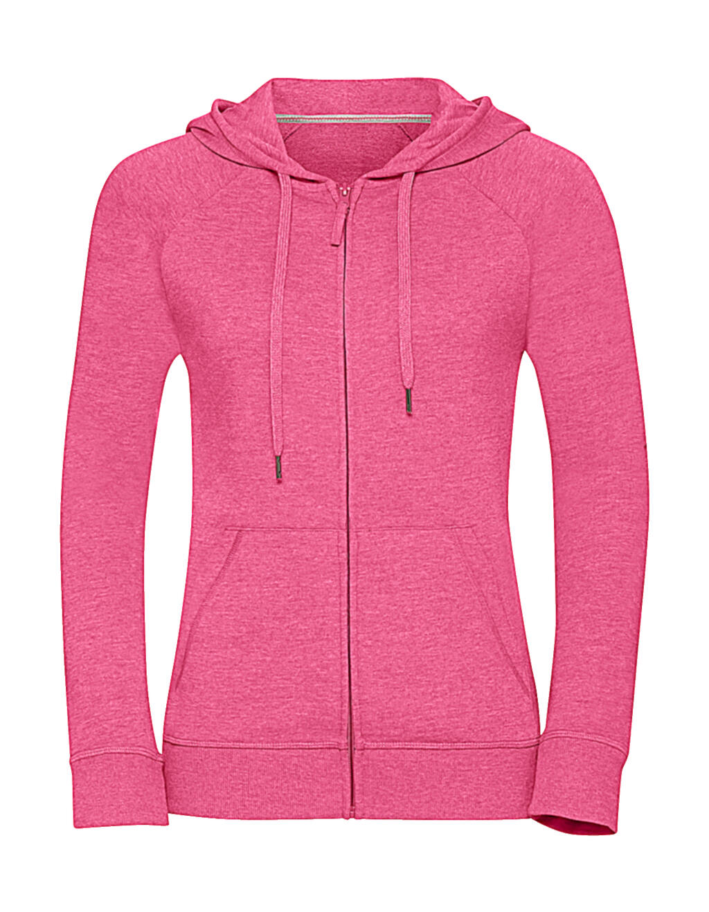 Ladies' HD Zipped Hood Sweat in Farbe Pink Marl