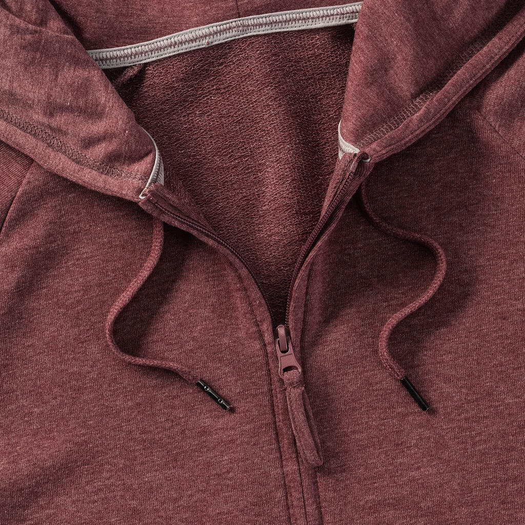 Ladies' HD Zipped Hood Sweat in Farbe White