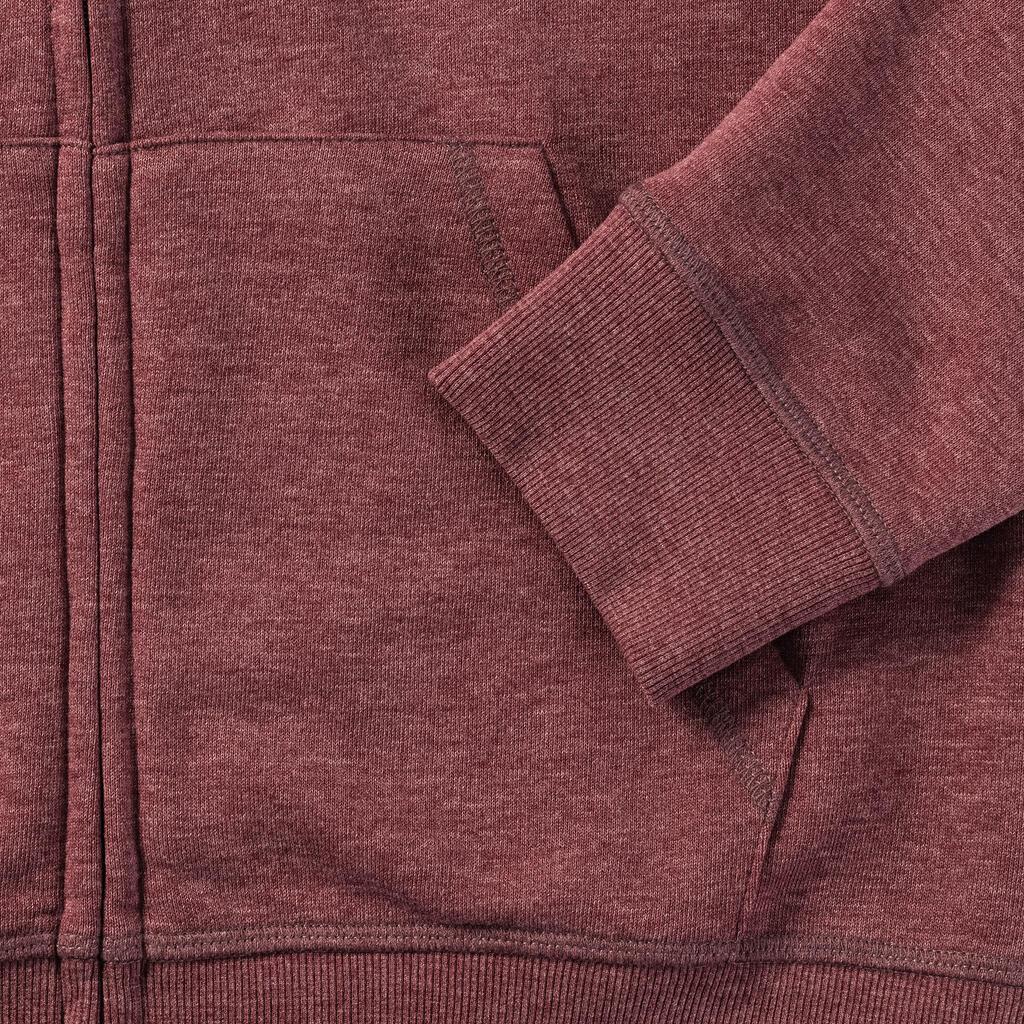 Ladies' HD Zipped Hood Sweat in Farbe White