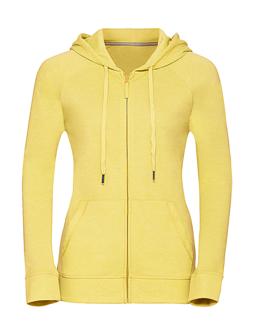 Ladies' HD Zipped Hood Sweat in Farbe Yellow Marl