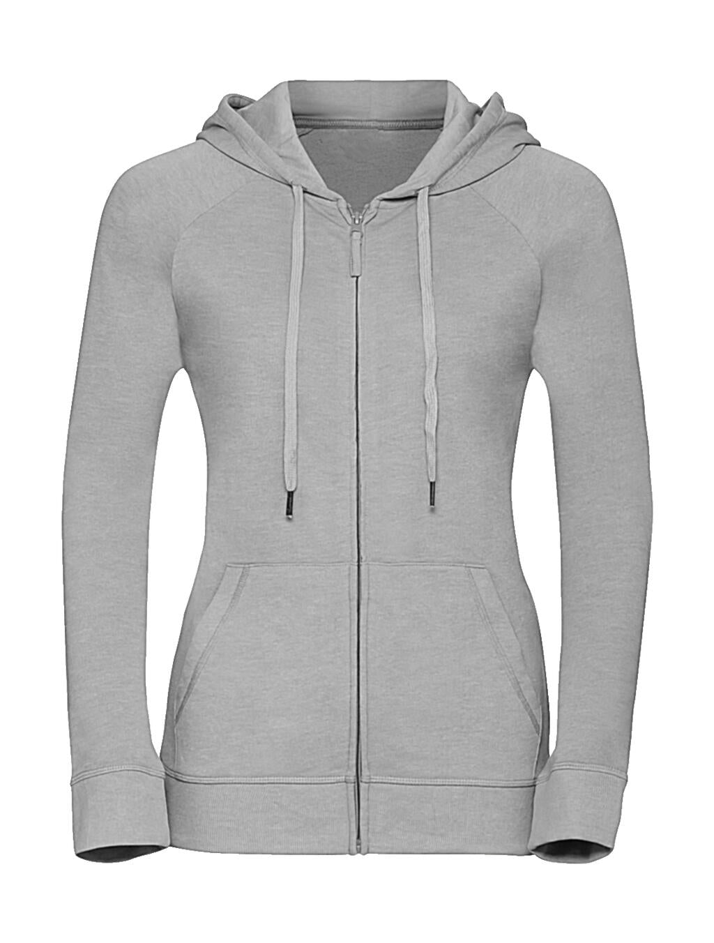 Ladies' HD Zipped Hood Sweat in Farbe Silver Marl