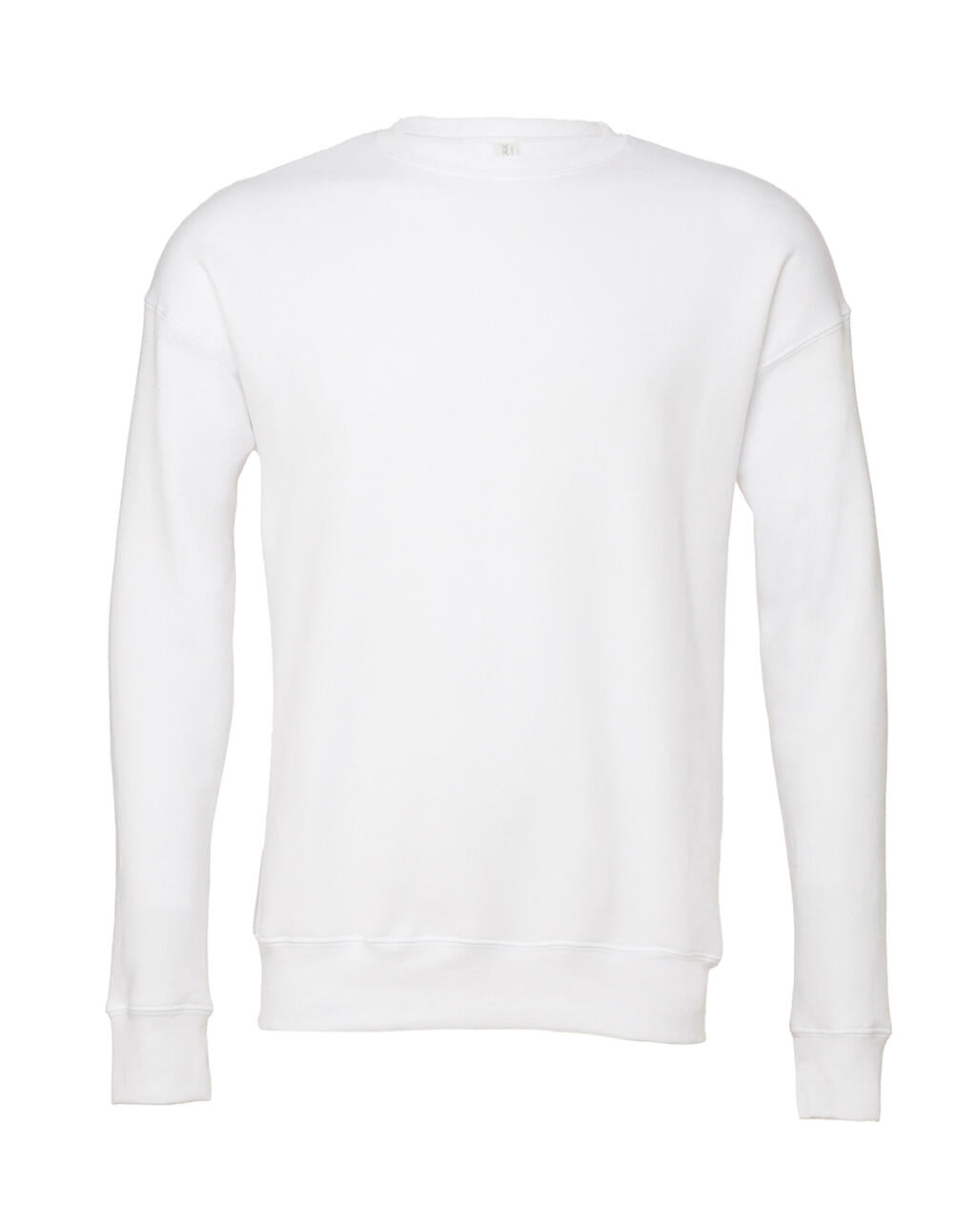 Unisex Drop Shoulder Fleece in Farbe White