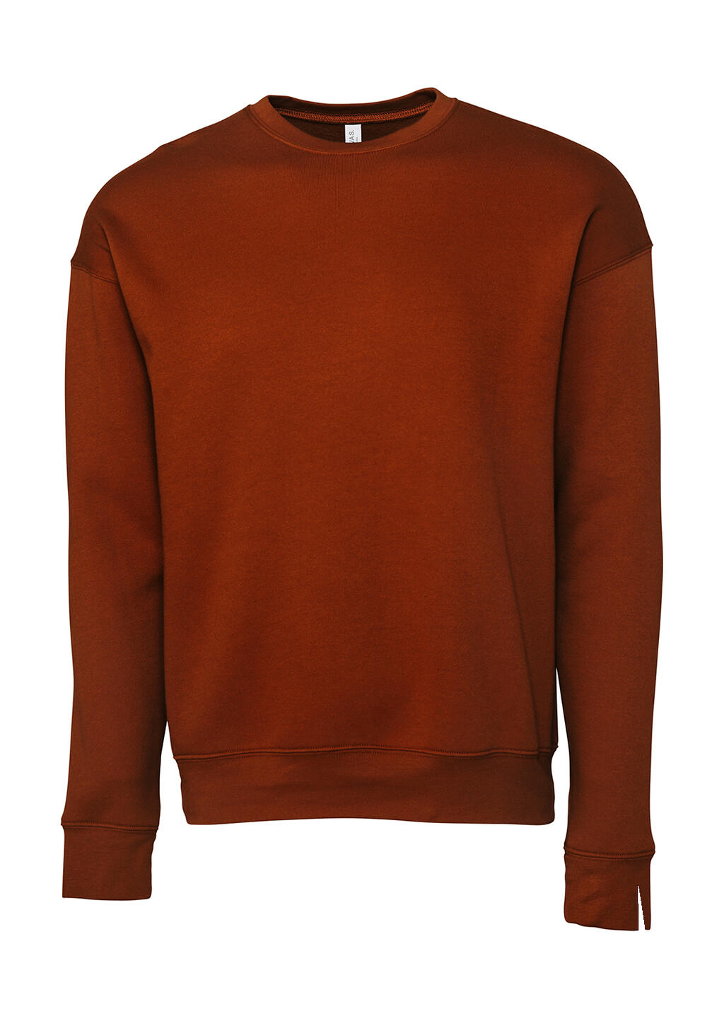 Unisex Drop Shoulder Fleece in Farbe Brick