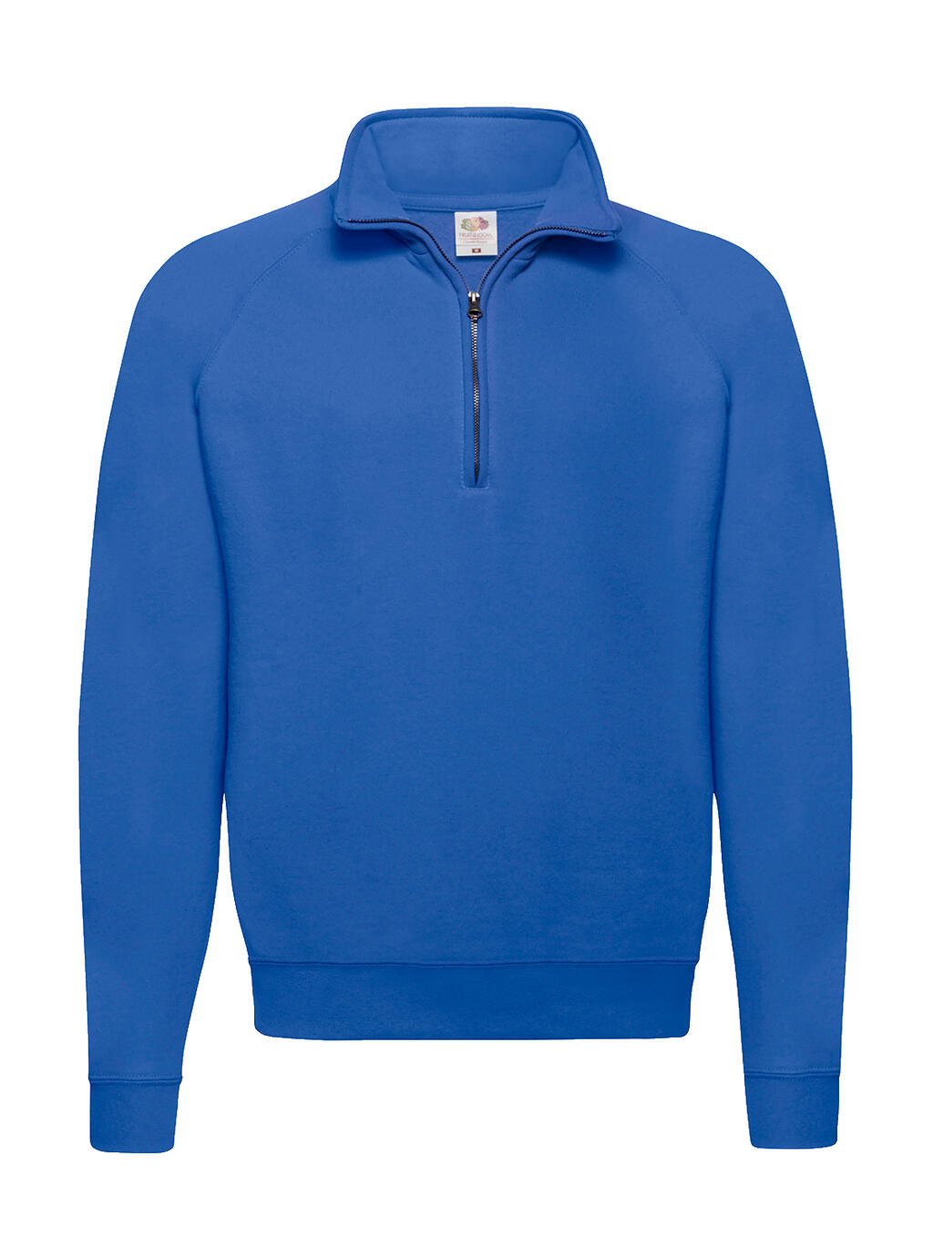 Classic Zip Neck Sweat in Farbe Royal Blue