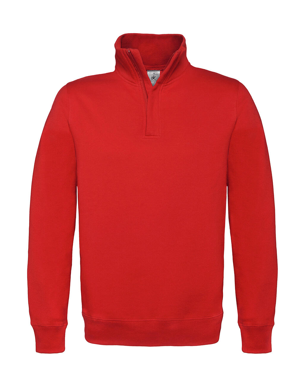 ID.004 Cotton Rich 1/4 Zip Sweat in Farbe Red