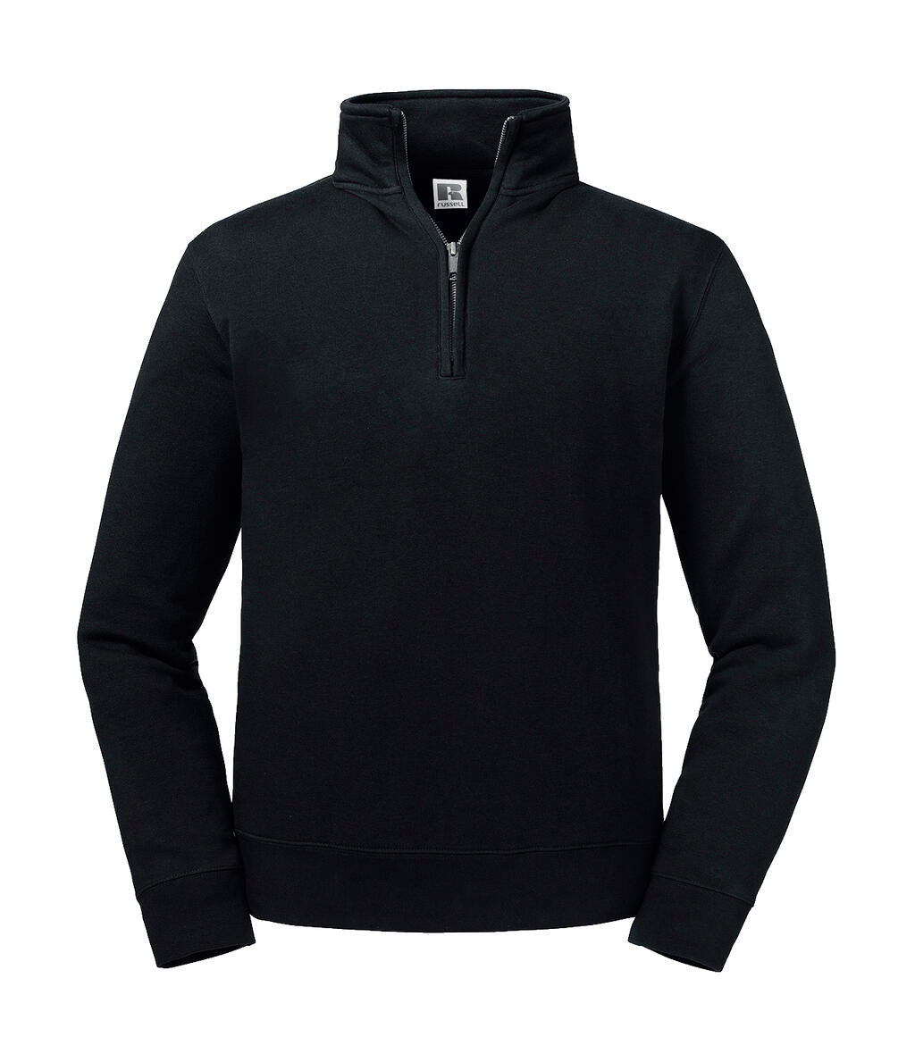 Authentic 1/4 Zip Sweat in Farbe Black