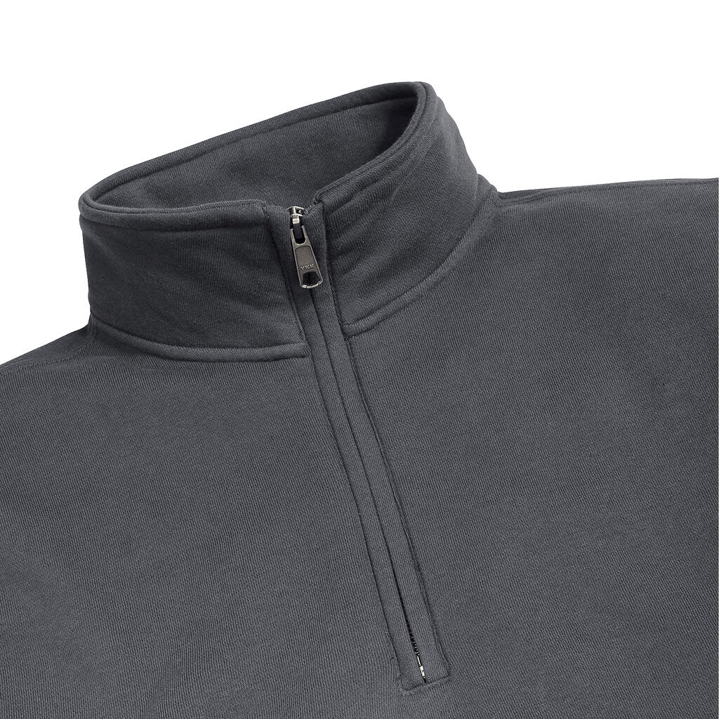 Authentic 1/4 Zip Sweat in Farbe White