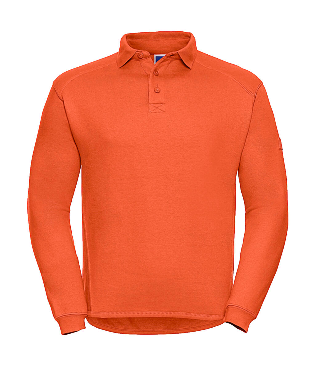 Heavy Duty Collar Sweatshirt in Farbe Orange