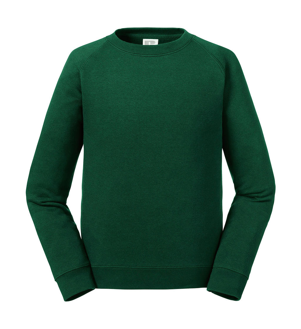 Kids' Authentic Raglan Sweat in Farbe Bottle Green