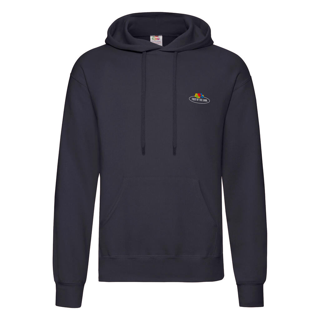 Vintage Hooded Sweat Classic Small Logo Print in Farbe Deep Navy