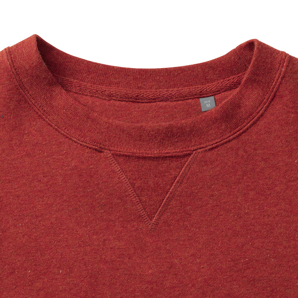 Authentic Melange Sweat in Farbe Carbon Melange