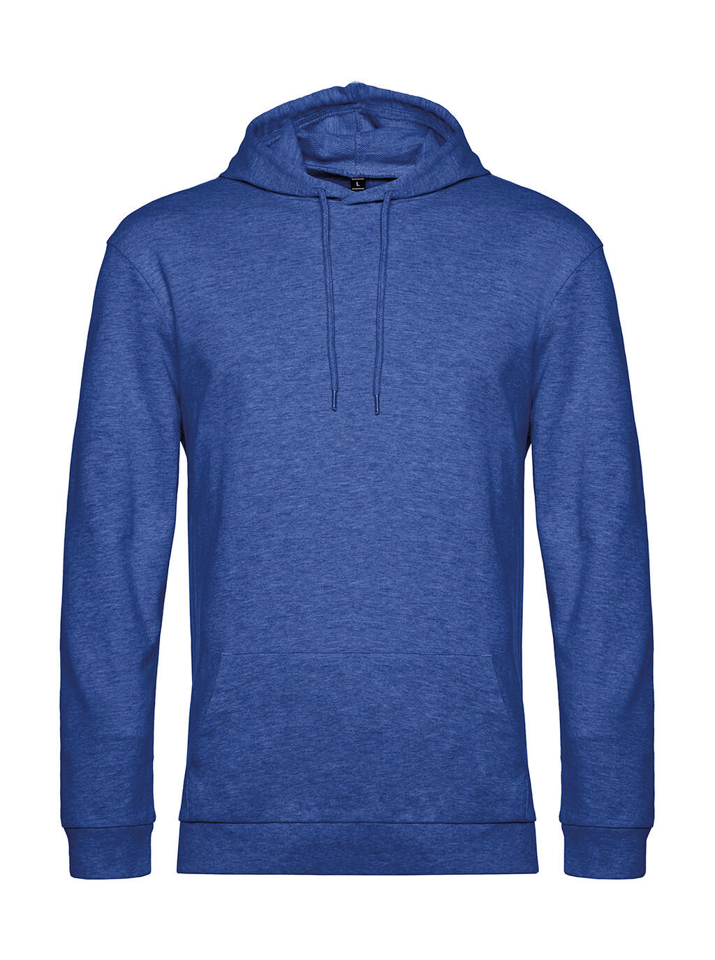 #Hoodie French Terry in Farbe Heather Royal Blue