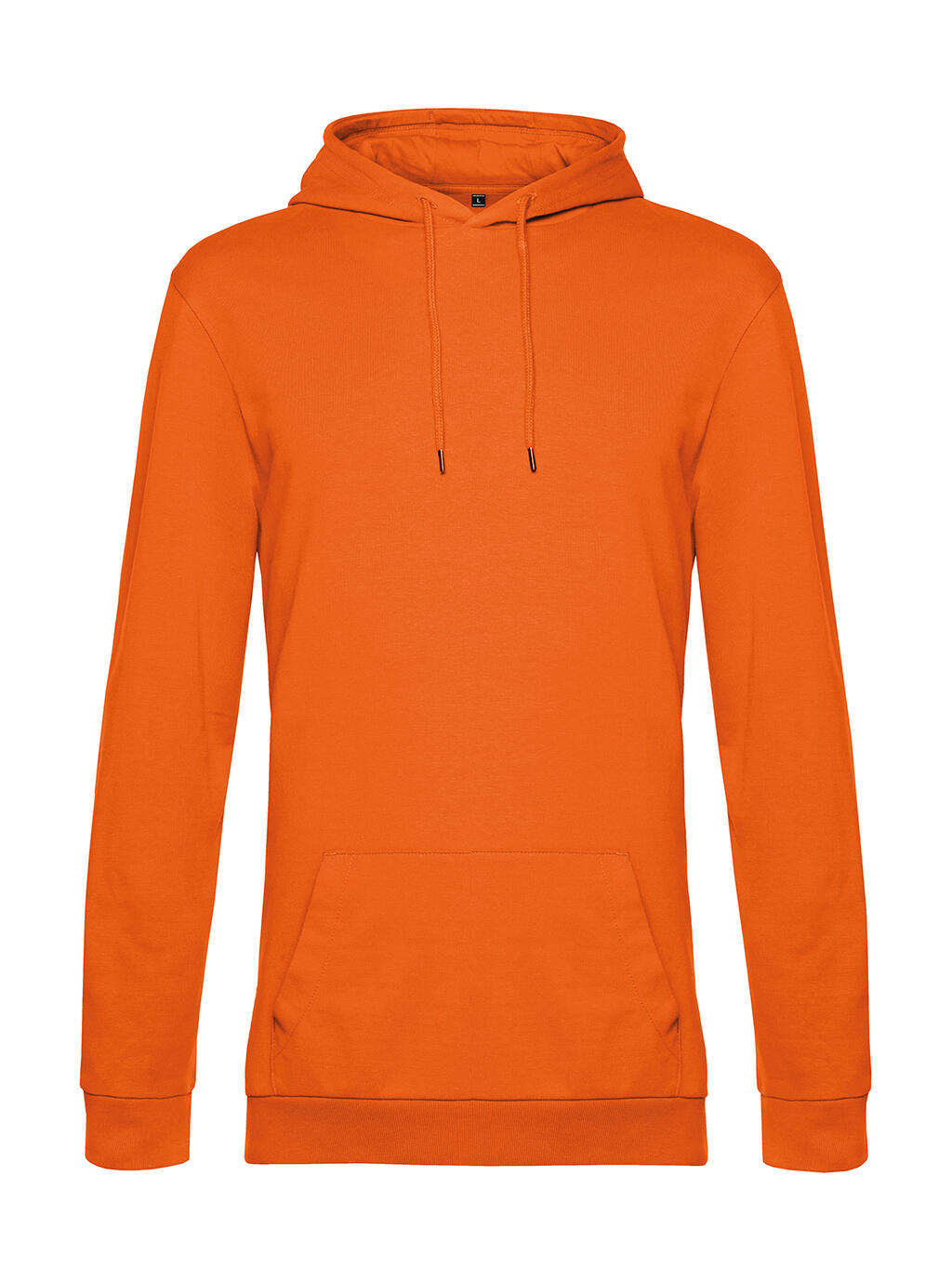 #Hoodie French Terry in Farbe Pure Orange