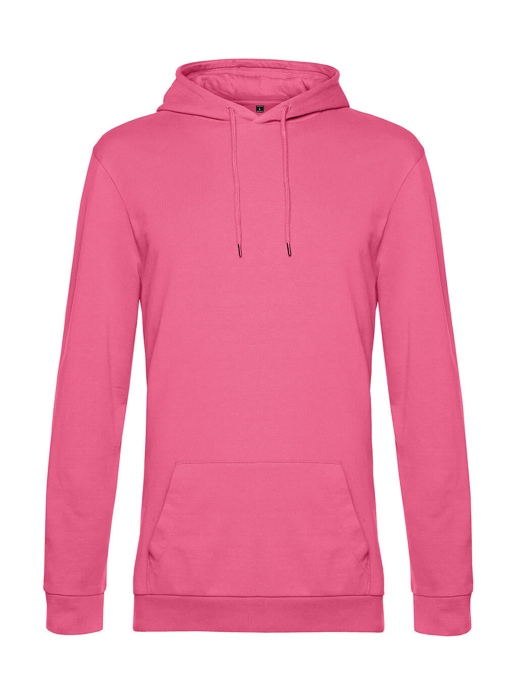 #Hoodie French Terry in Farbe Pink Fizz