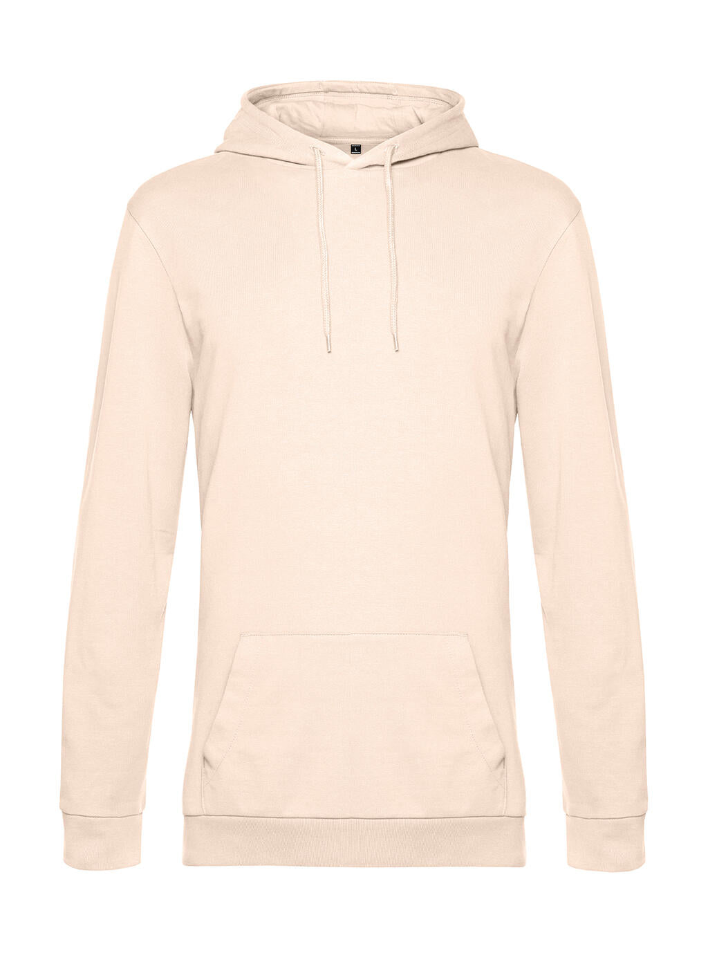 #Hoodie French Terry in Farbe Pale Pink