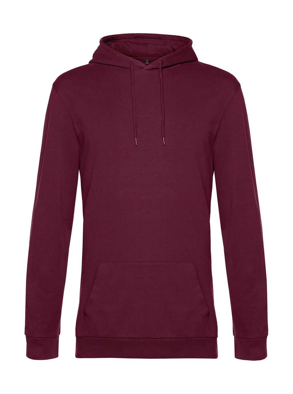 #Hoodie French Terry in Farbe Wine