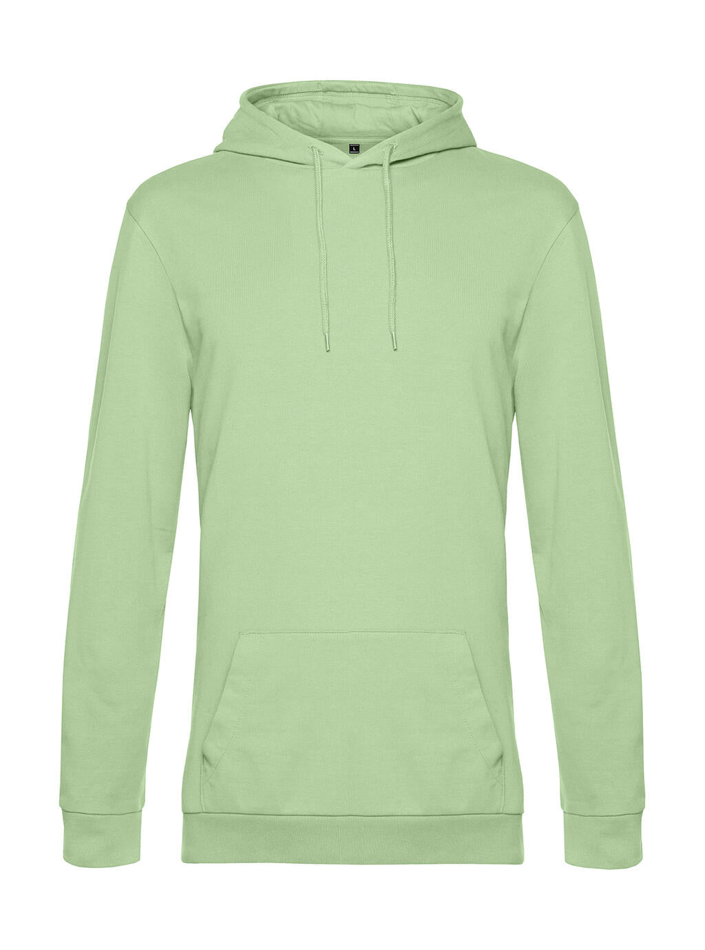 #Hoodie French Terry in Farbe Light Jade