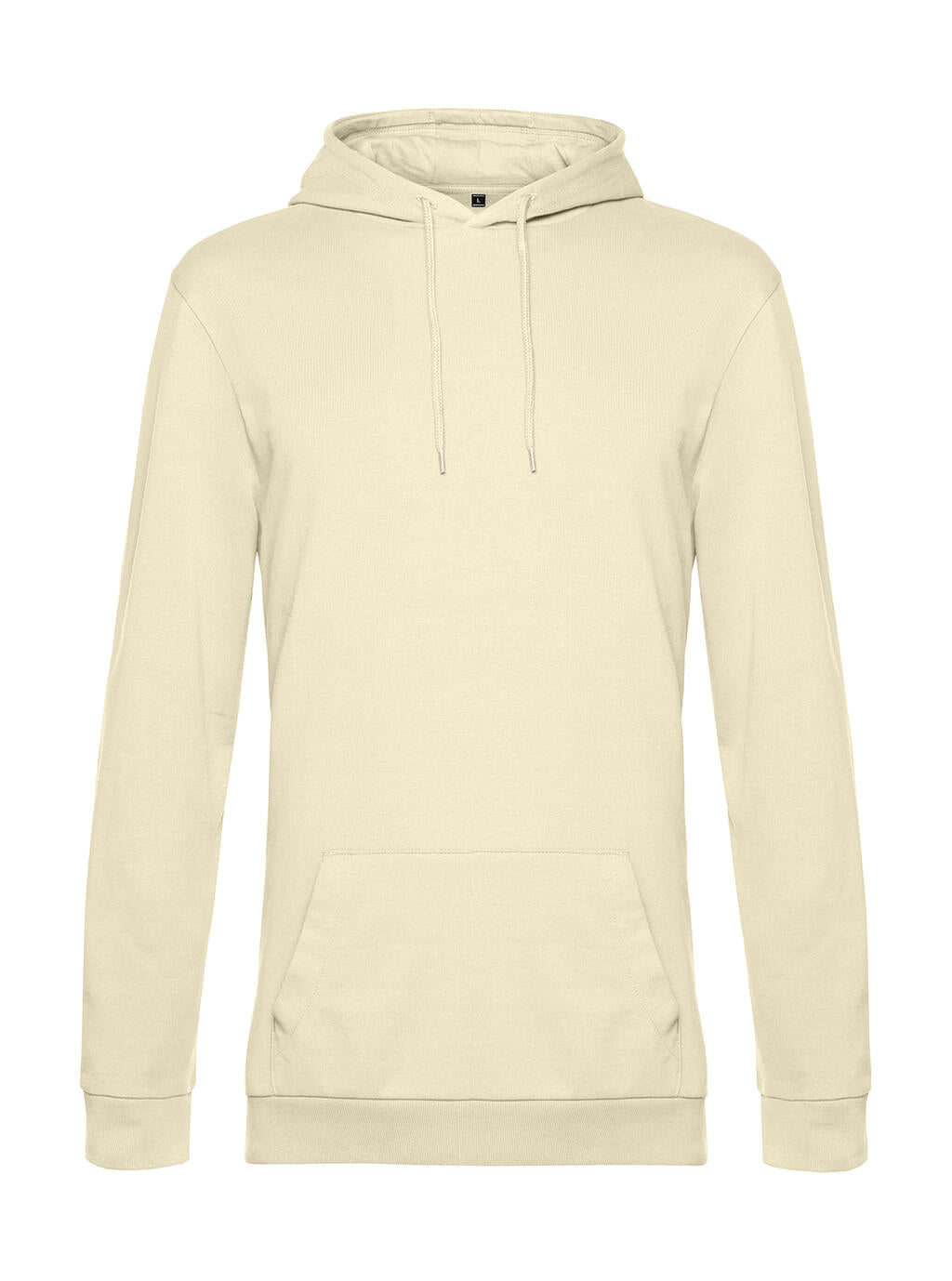 #Hoodie French Terry in Farbe Pale Yellow
