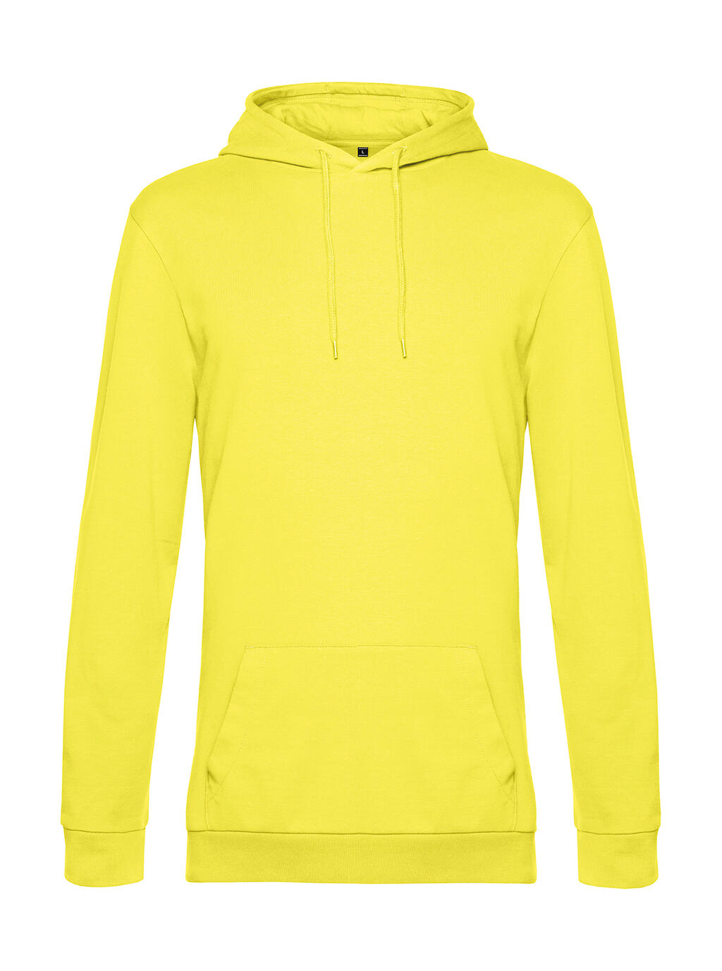 #Hoodie French Terry in Farbe Solar Yellow