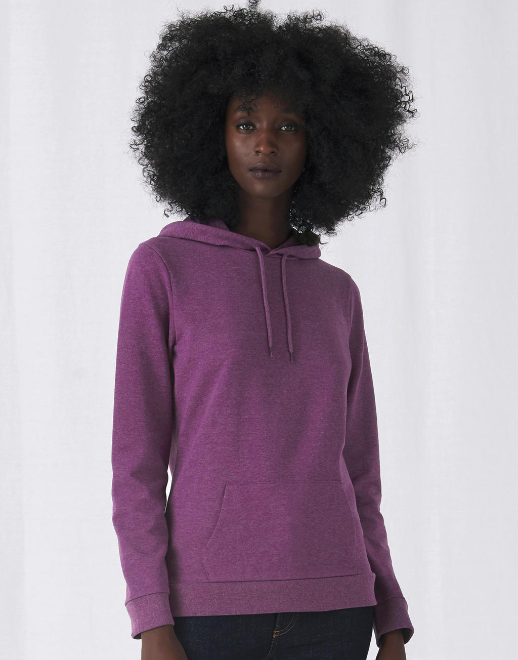 #Hoodie /women French Terry in Farbe White