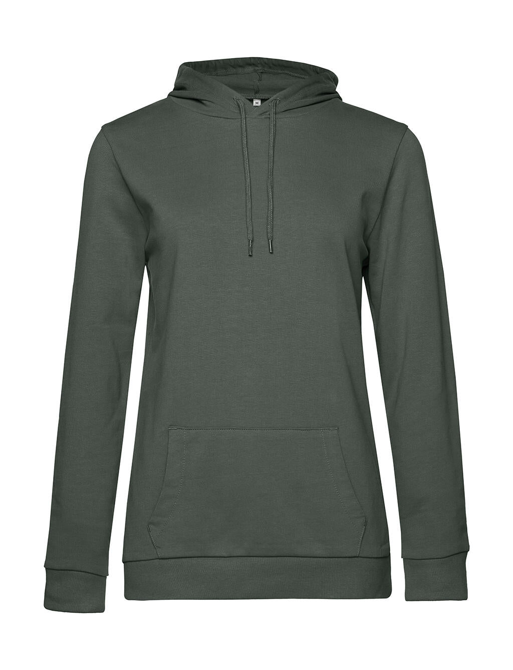 #Hoodie /women French Terry in Farbe Millennial Khaki