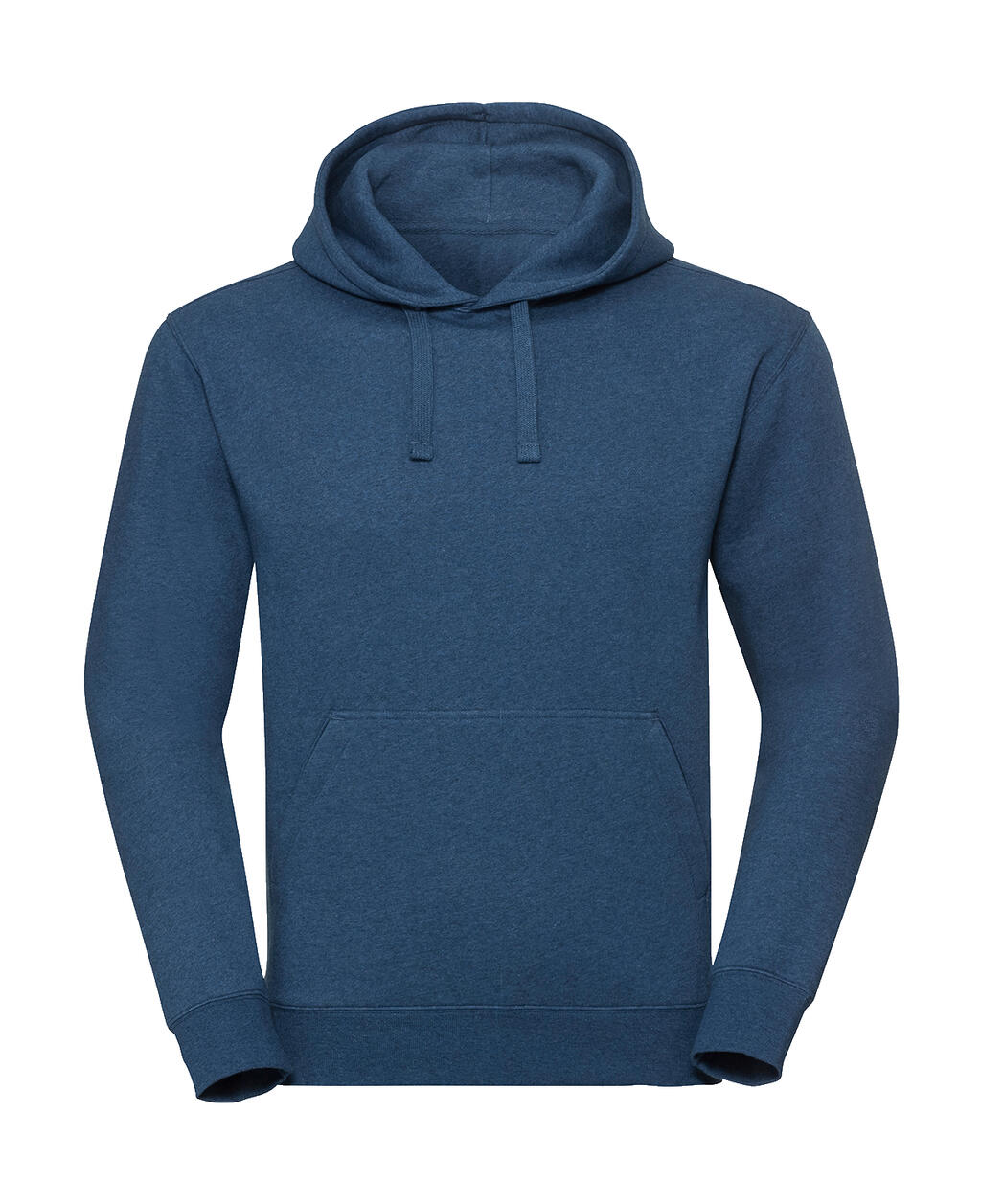 Men's Authentic Melange Hooded Sweat in Farbe Ocean Melange