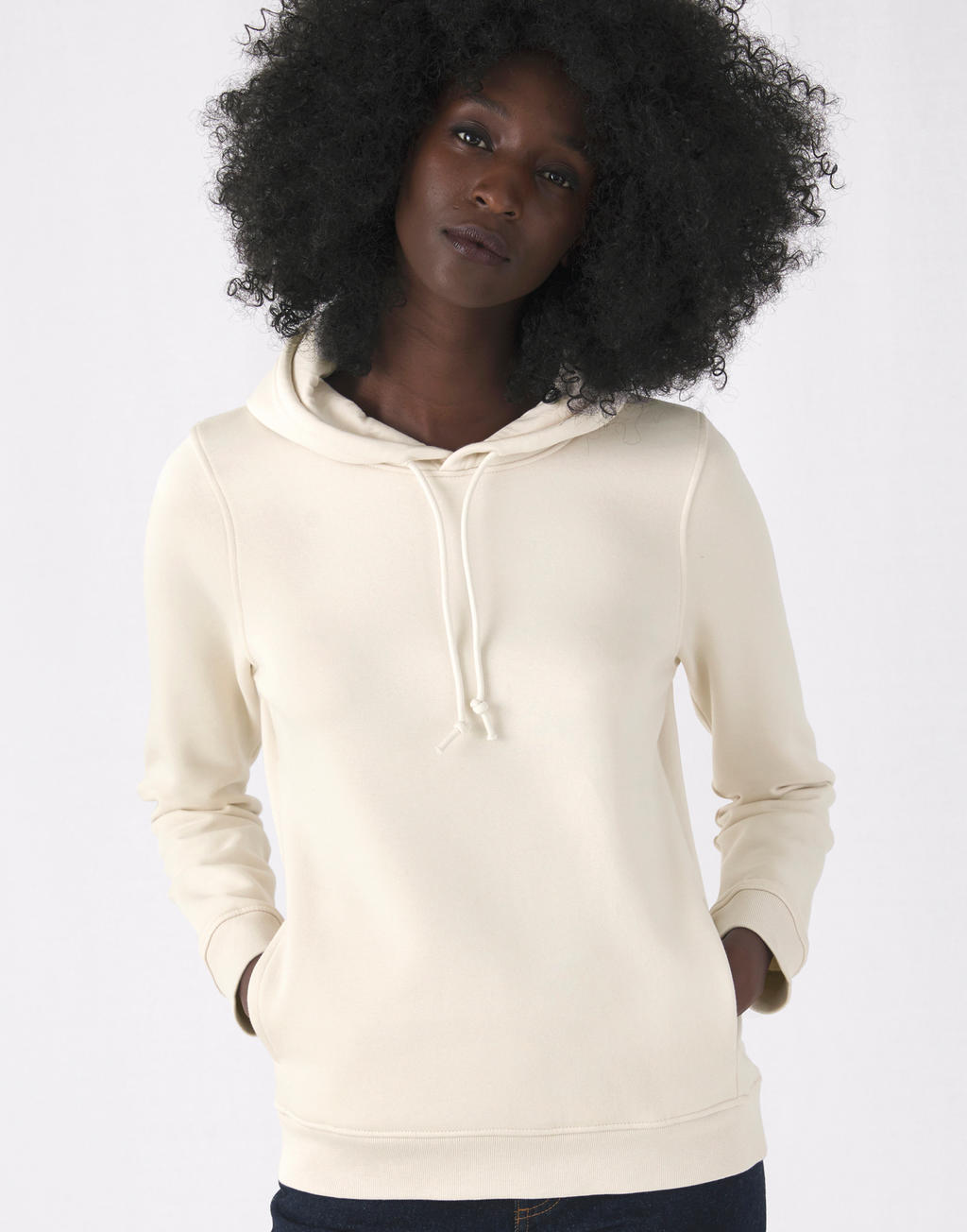 Organic Inspire Hooded /women_° in Farbe White