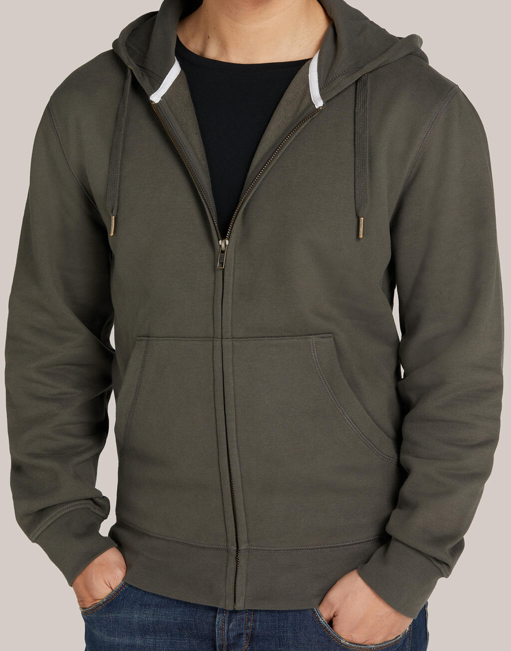 Signature Tagless Hooded Full Zip Unisex - ShirtStore