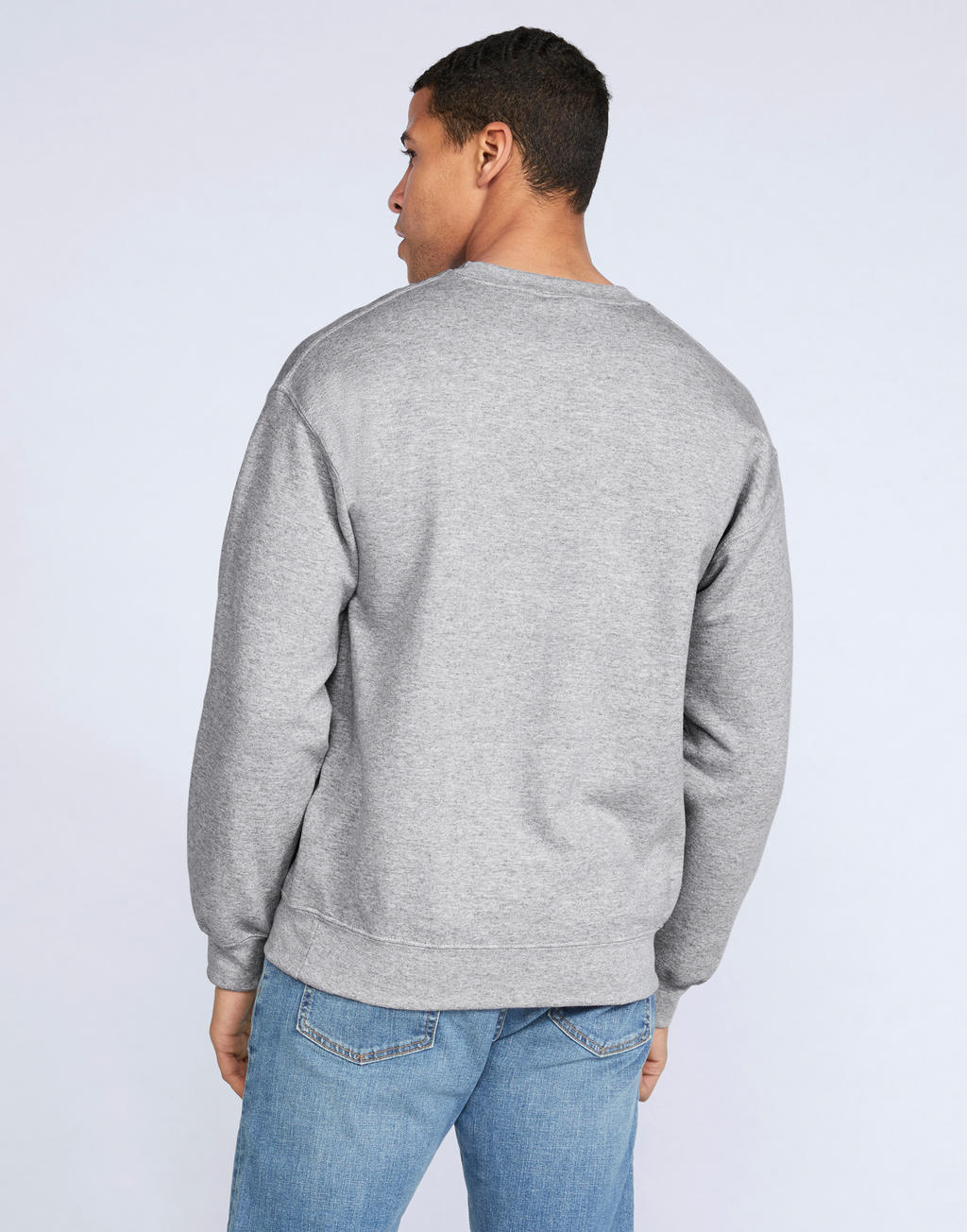 DryBlend Adult Crewneck Sweat in Farbe White