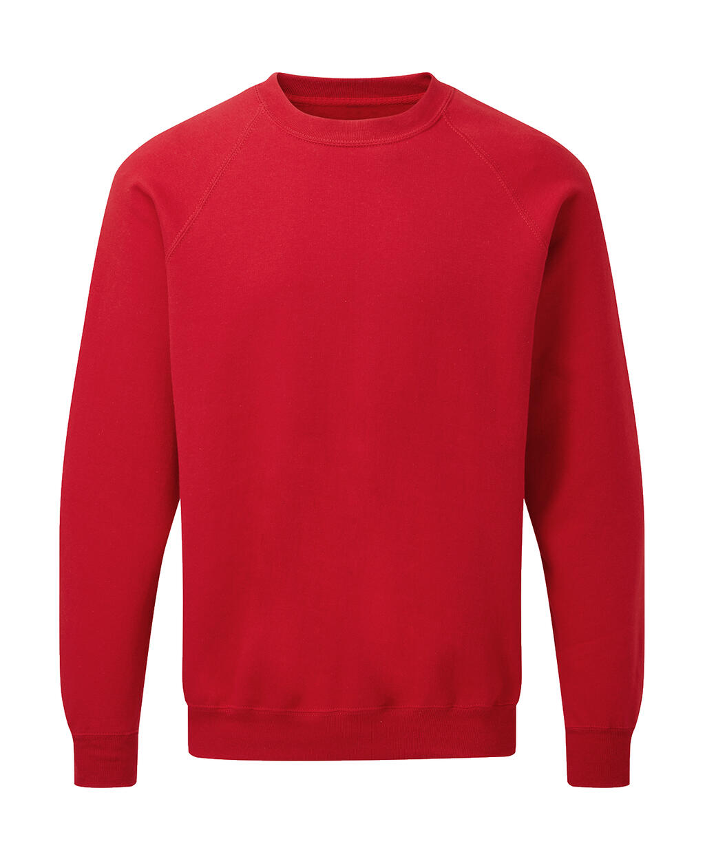 Men's Raglan Sweat in Farbe Red
