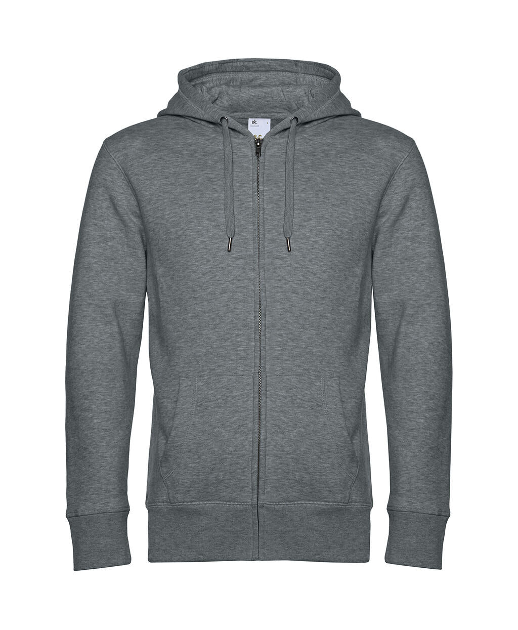 KING Zipped Hood_° in Farbe Heather Mid Grey