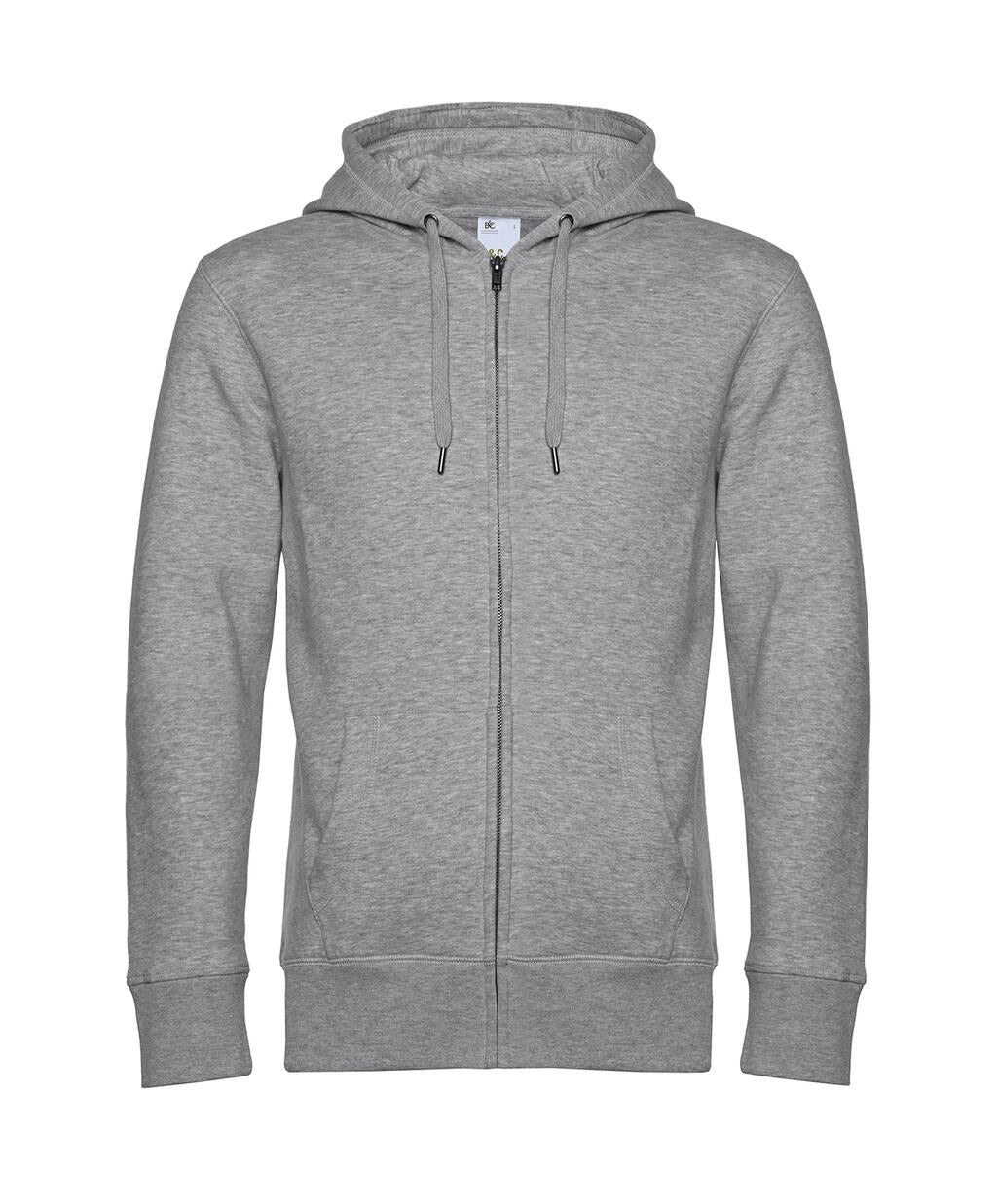 KING Zipped Hood_° in Farbe Heather Grey