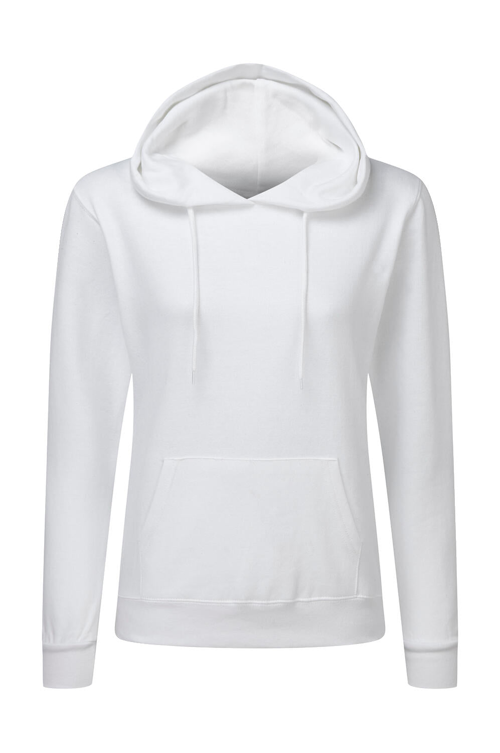 Ladies' Hooded Sweatshirt in Farbe White