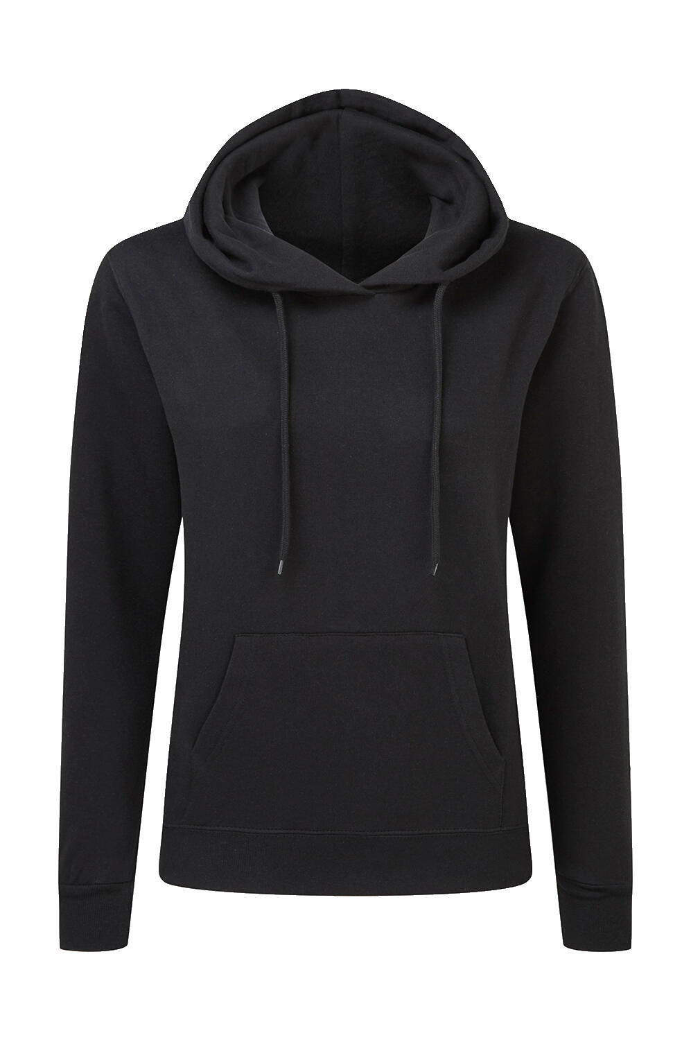 Ladies' Hooded Sweatshirt in Farbe Black