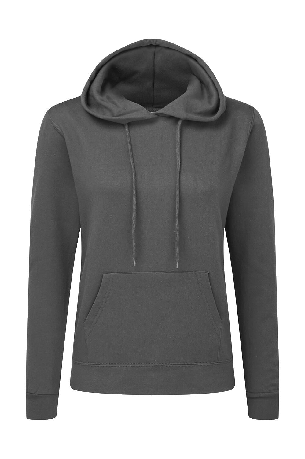 Ladies' Hooded Sweatshirt in Farbe Grey