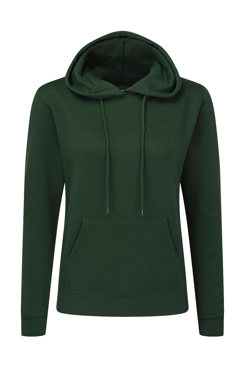Ladies' Hooded Sweatshirt in Farbe Bottle Green