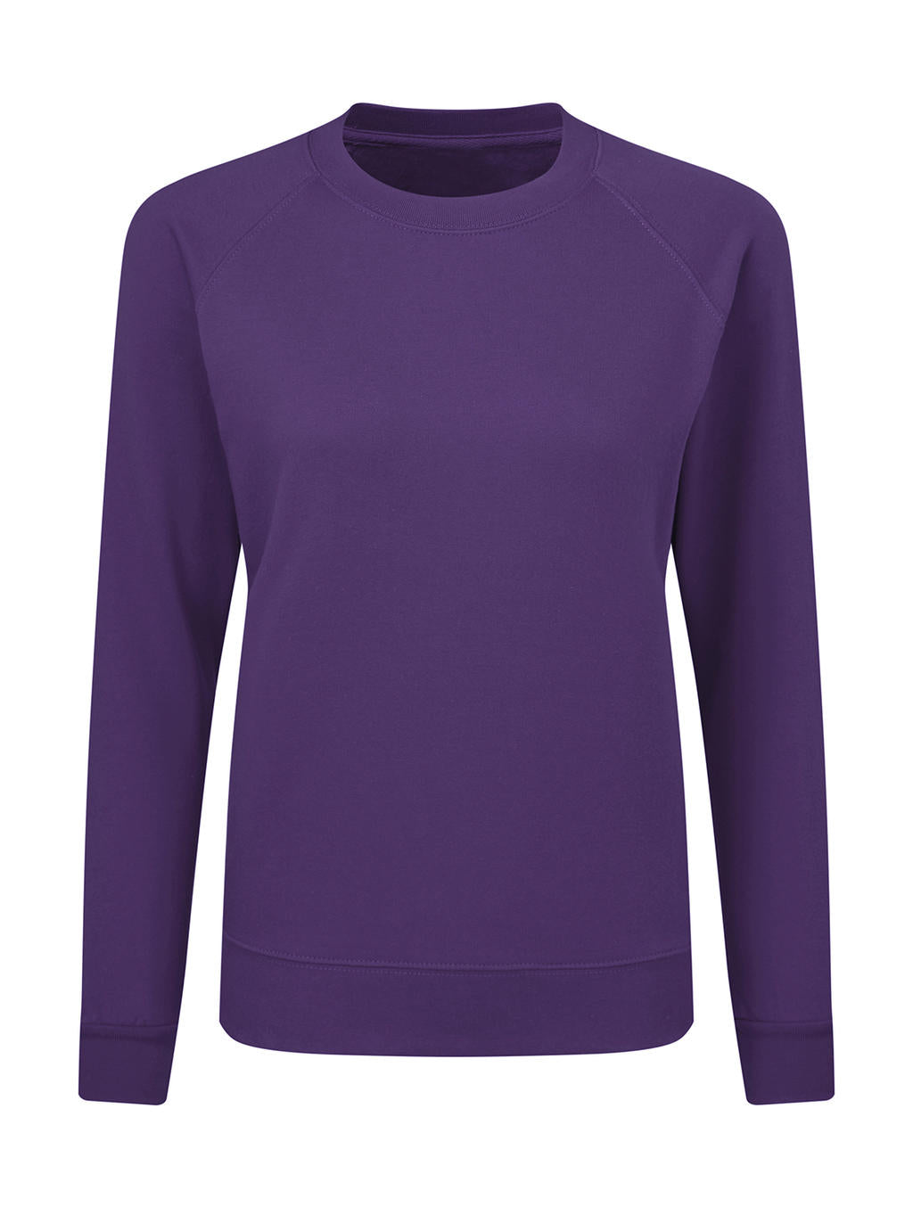 Ladies' Raglan Sweat in Farbe Purple